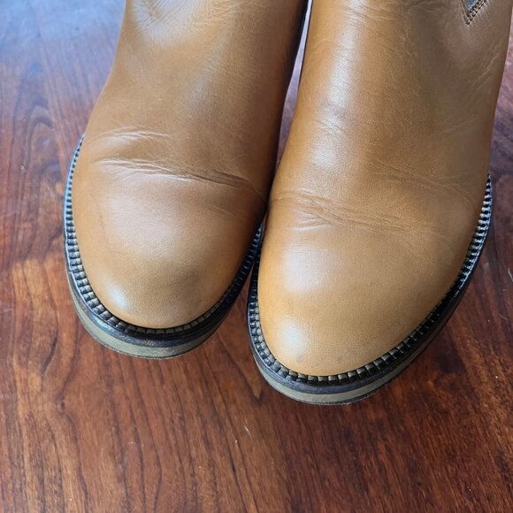 Acne Studios Star Bootie Camel Colored Leather Boots- Size 37 (US 7) - Picture 10 of 11